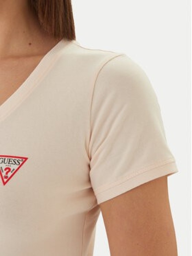 Guess T-Shirt W2YI45 J1314 Pomarańczowy Slim Fit