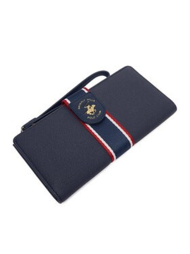 Beverly Hills Polo Club Portfel CEO-BHPC-W1-006-AW25 Granatowy