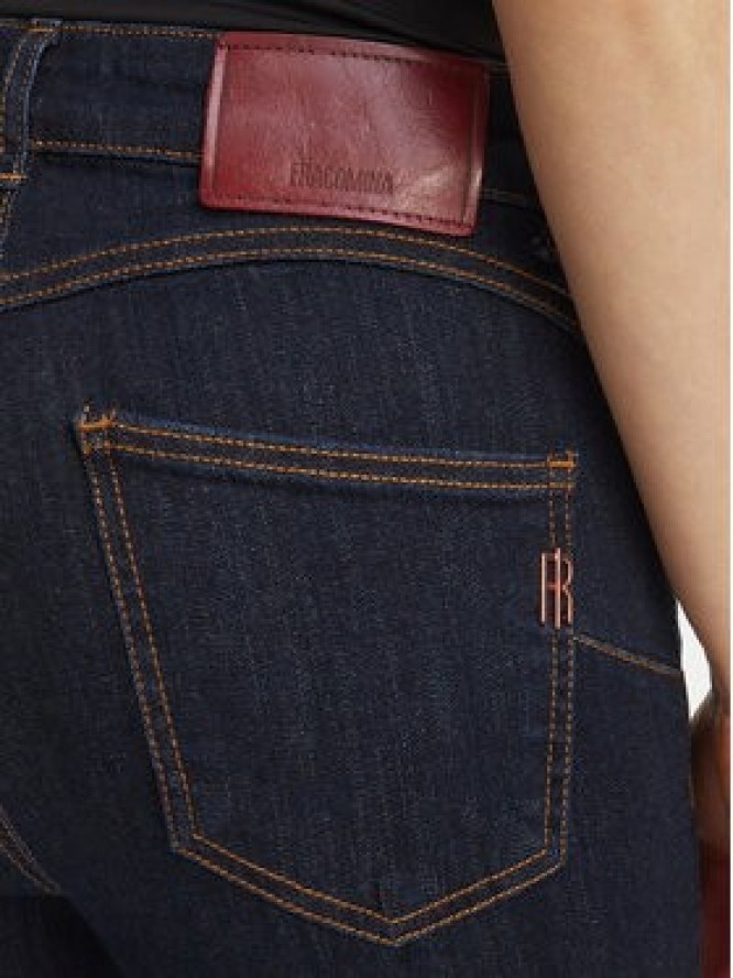 Fracomina Jeansy FY26WV9006D46093 Czarny Cropped Fit