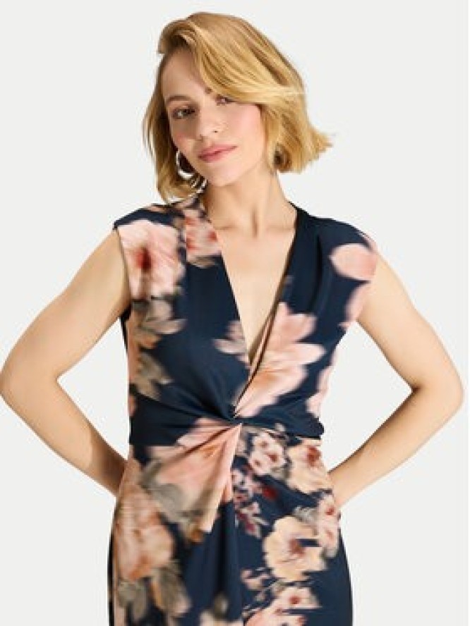 Swing Sukienka koktajlowa 5AK14700 Granatowy Regular Fit