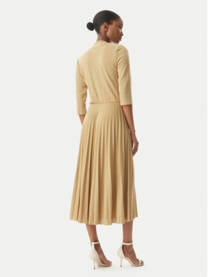 Rinascimento Sukienka koktajlowa CFC0122980003 Złoty Regular Fit