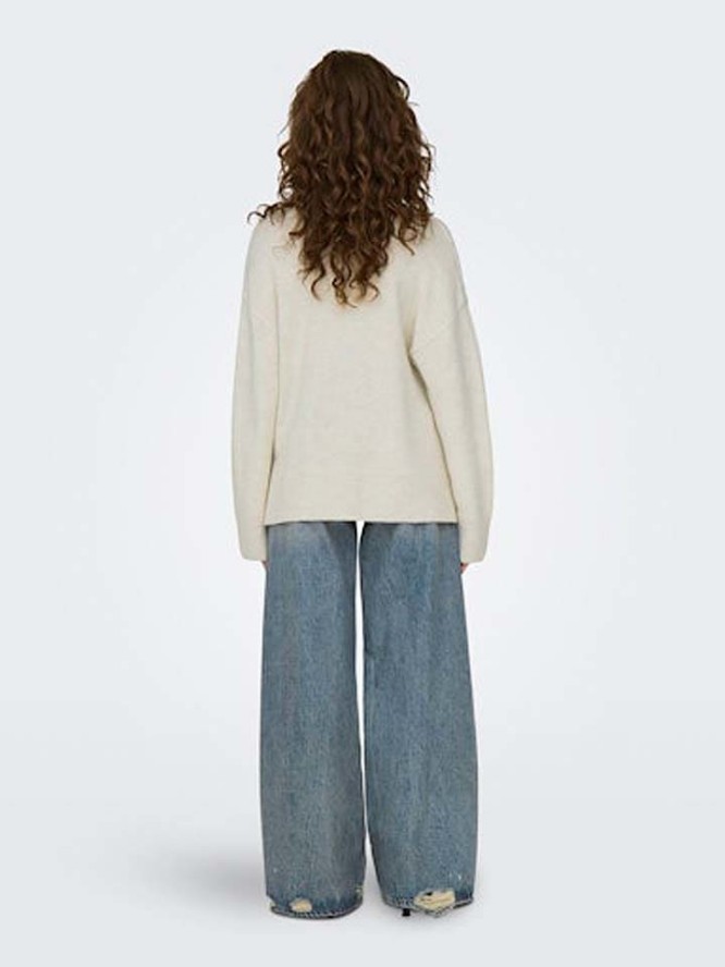 ONLY Sweter w kolorze kremowym rozmiar: L