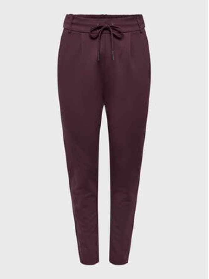 ONLY Spodnie materiałowe Poptrash 15115847 Bordowy Regular Fit