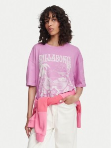 Billabong T-Shirt Sweet Ride EBJZT00408 Różowy Oversize