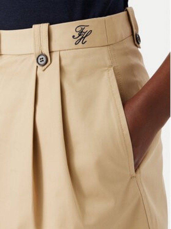 Tommy Hilfiger Spódnica mini WW0WW52106 Beżowy Regular Fit