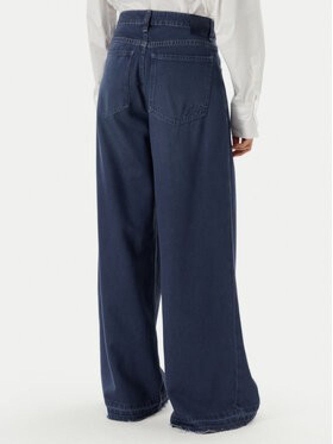 BOSS Jeansy Slouchy 50552533 Granatowy Wide Leg
