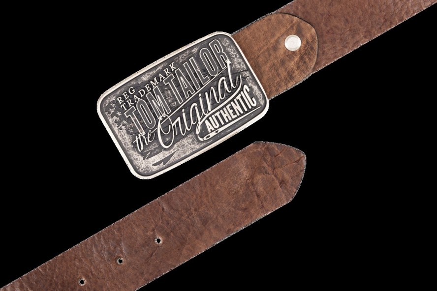 TOM TAILOR PASEK SKÓRZANY SOPO-TT436 40 mm Ledergürtel RO 2081 0690