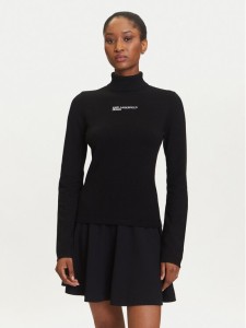 Karl Lagerfeld Jeans Golf A3W18007 Czarny Slim Fit