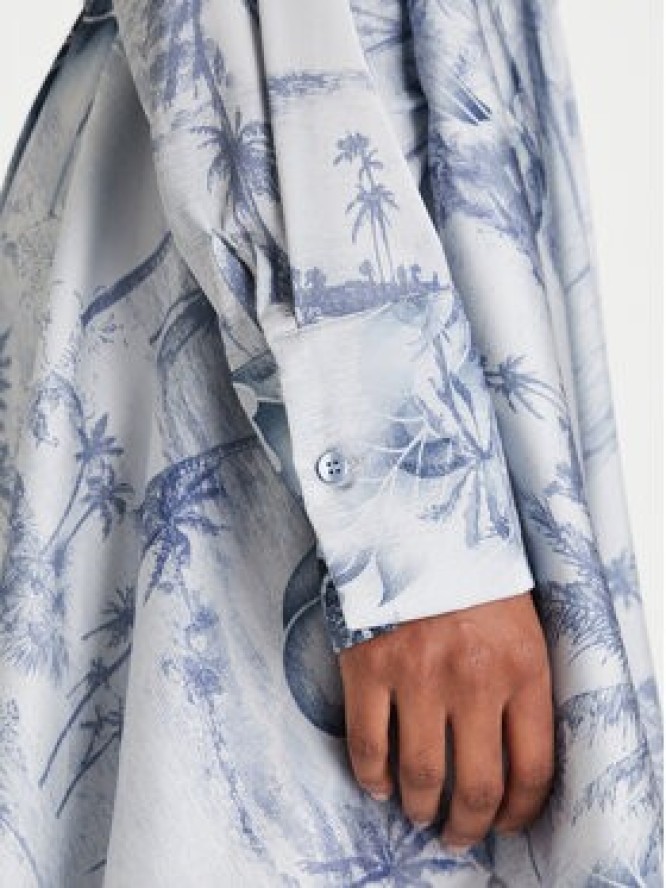 Guess Sukienka koktajlowa W5YK00 WF1T2 Niebieski Regular Fit