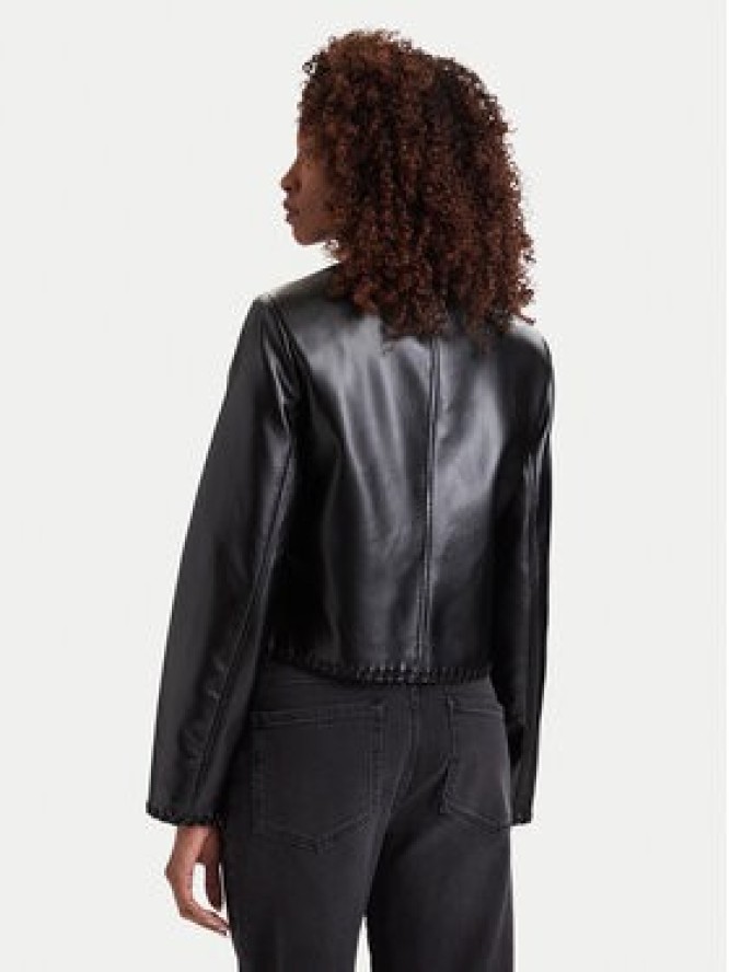 Guess Kurtka z imitacji skóry W6YL32 W3173 Czarny Regular Fit