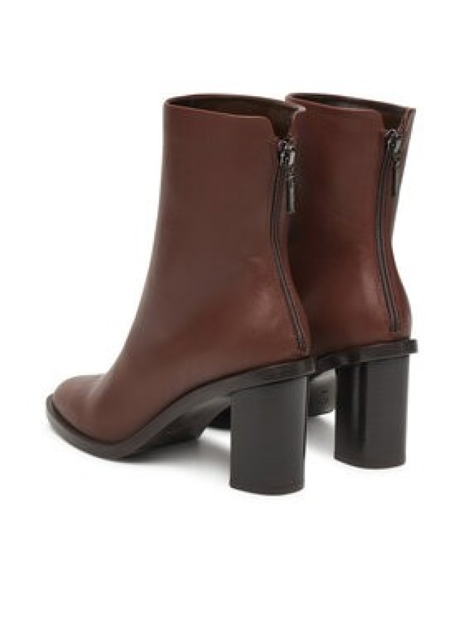 Max Mara Botki Midiboot80 25247960726 Brązowy