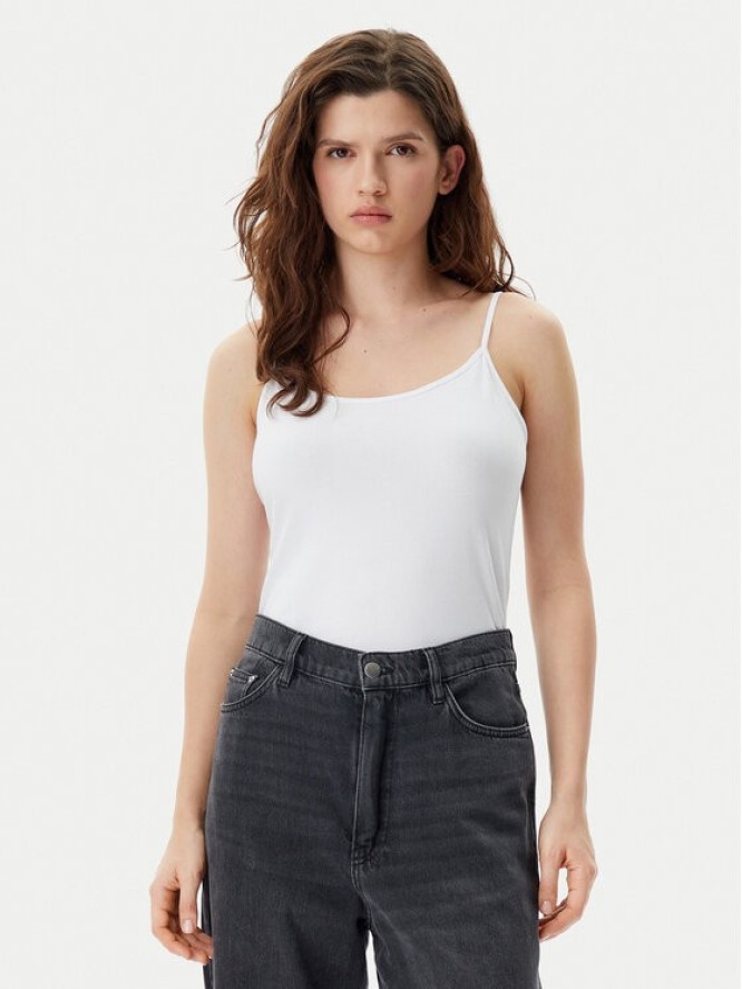 Gap Top 701570-01 Biały Slim Fit