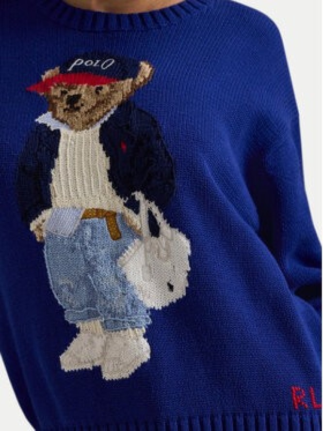 Polo Ralph Lauren Sweter 211A96238001 Niebieski Relaxed Fit