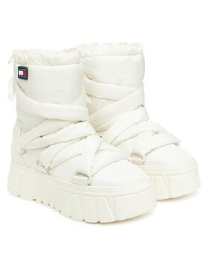 Tommy Jeans Śniegowce Tjw Chunky Snow Boot Nylon EN0EN02842 Biały