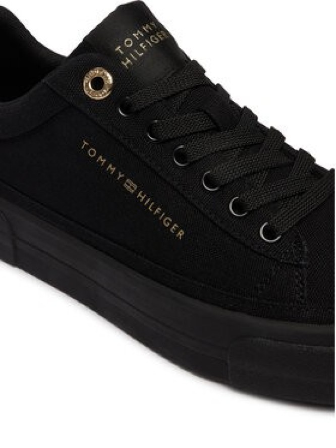 Tommy Hilfiger Sneakersy Th Foxing Platform Canvas FW0FW09480 Czarny