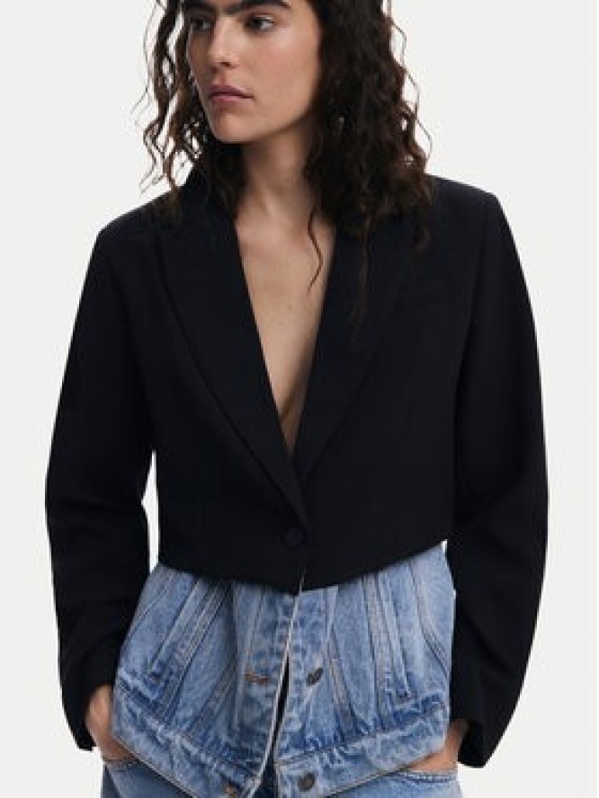 Desigual Marynarka 25SWEW28 Czarny Regular Fit