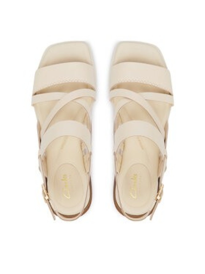 Clarks Sandały Ariany Strap 26186578 Écru