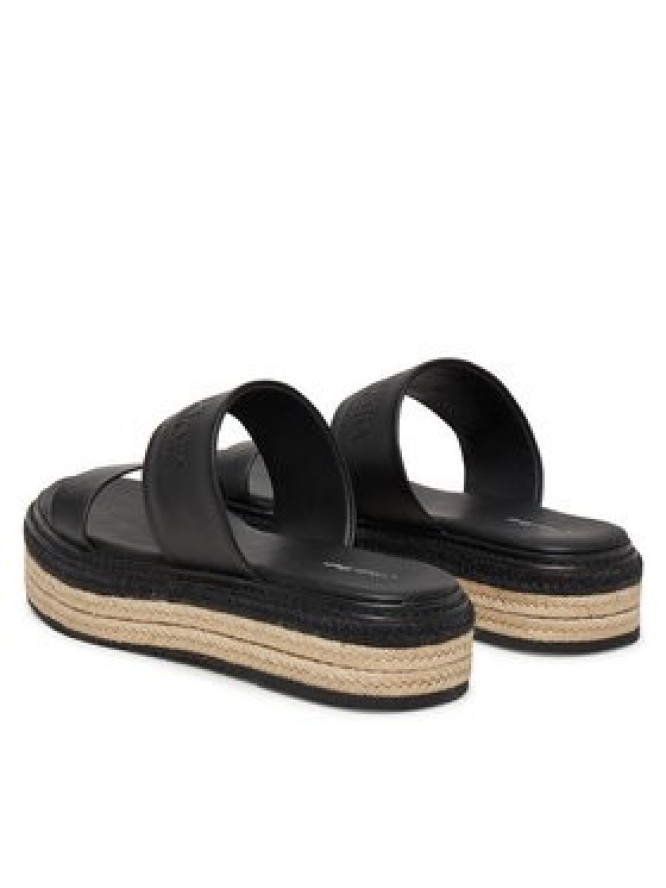 Calvin Klein Espadryle Flatform Wedge Slide - He HW0HW02374 Czarny