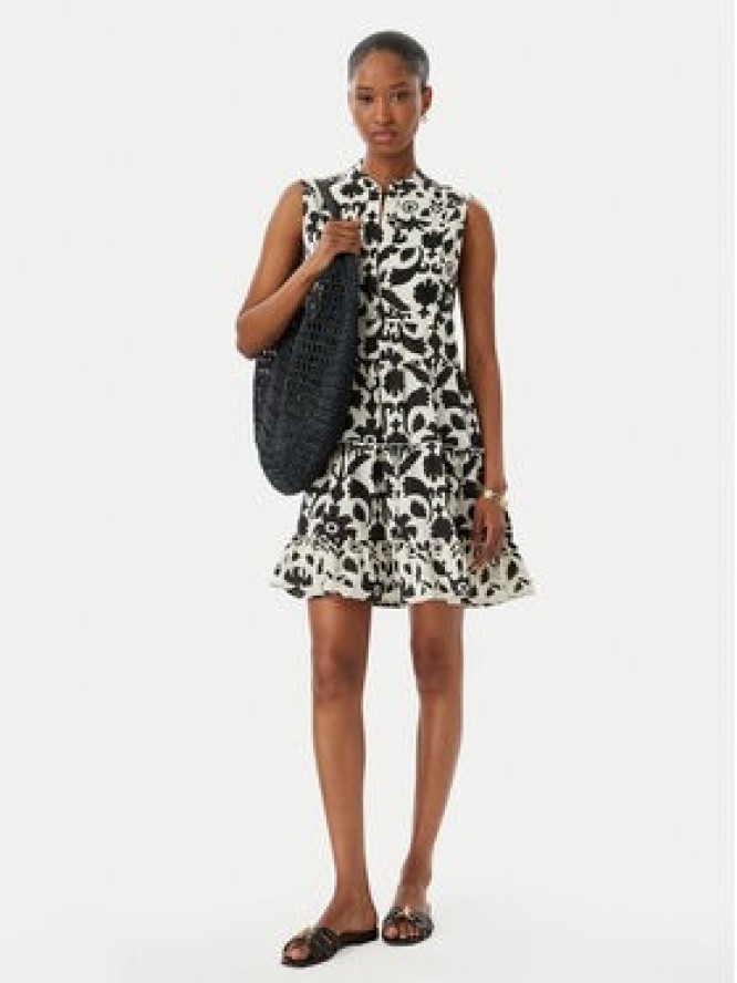 LOLA CASADEMUNT Sukienka letnia LS2616040 Czarny Regular Fit