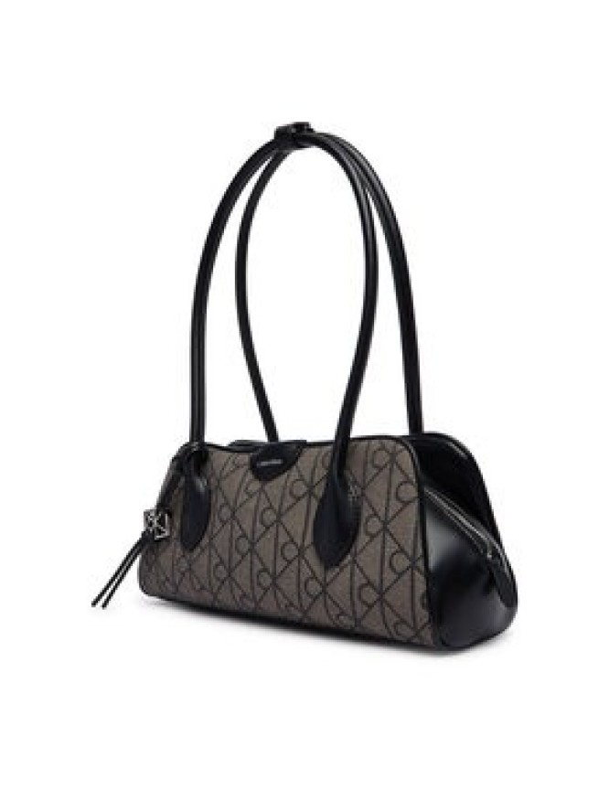 Calvin Klein Torebka Emblem Trio Jacquard LV04F3744G Szary