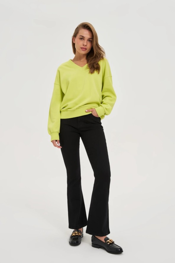 Jeansy dzwony czarne