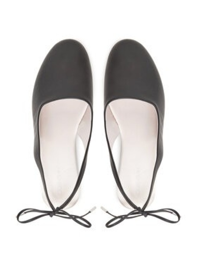 Calvin Klein Baleriny Ballerina Sling Back Lth HW0HW02655 Czarny