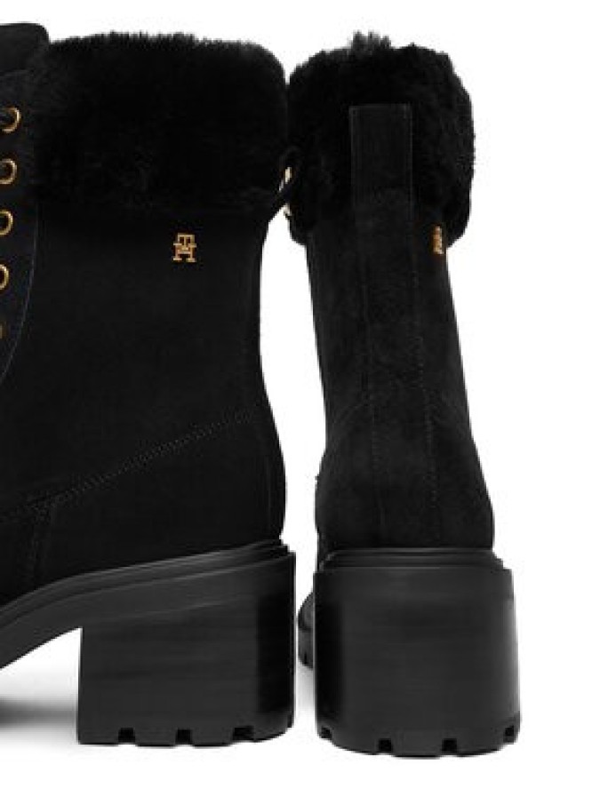 Tommy Hilfiger Trzewiki Th Shearling Lace Up Boot FW0FW08999 Czarny