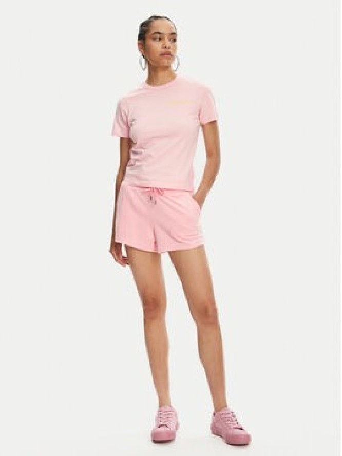 Juicy Couture T-Shirt La Beach JCWCT125319 Różowy Regular Fit