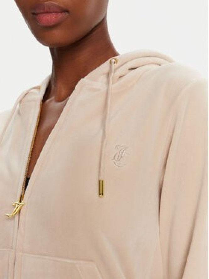 Juicy Couture Bluza Robertson JCAP176G Beżowy Slim Fit