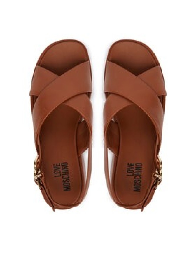 LOVE MOSCHINO Sandały JA16137I0OIA0200 Brązowy