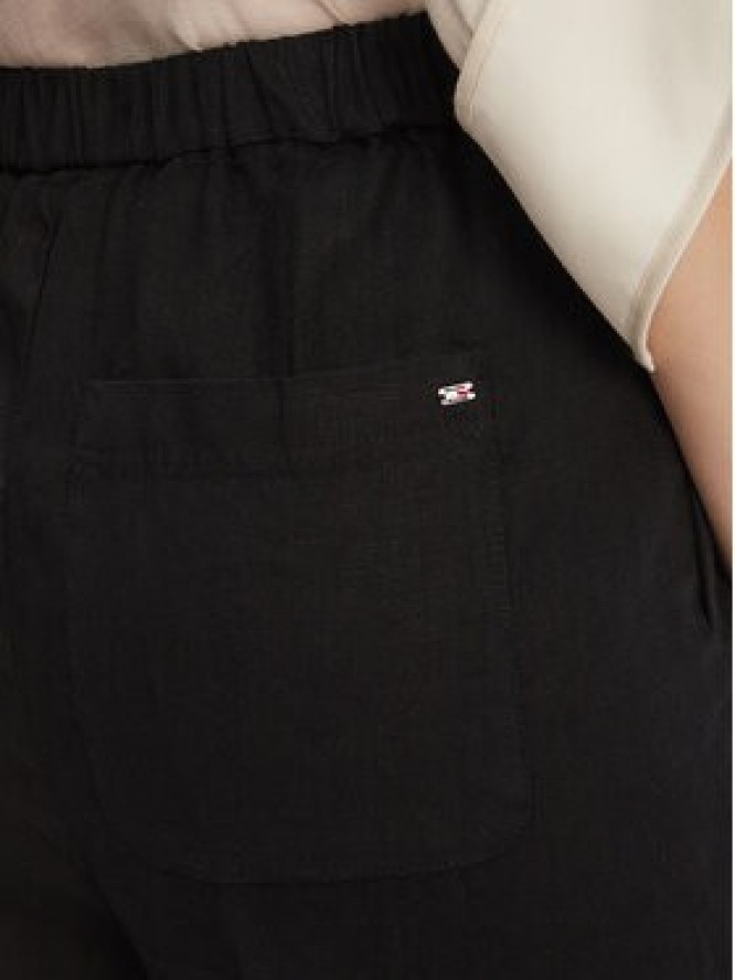 Tommy Hilfiger Spodnie materiałowe WW0WW46823 Czarny Straight Fit