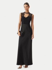 Rinascimento Sukienka wieczorowa CFC0127526003 Czarny Slim Fit