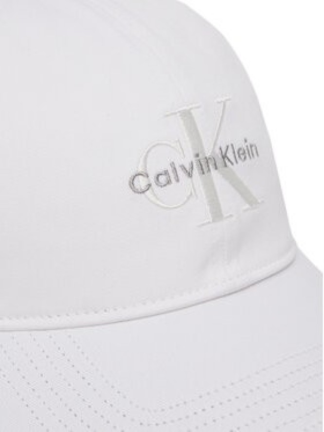 Calvin Klein Jeans Czapka z daszkiem Monologo LV04K5026G Biały