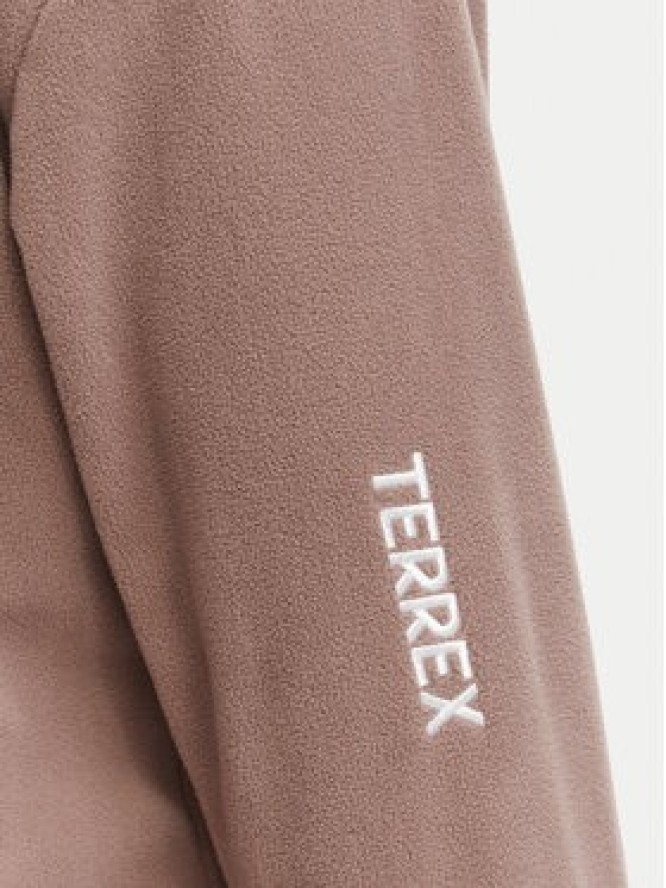 adidas Polar Terrex Multi Essentials Half Zip Fleece Jacket KZ1799 Brązowy jasny Regular Fit