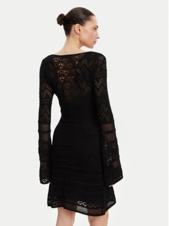 Guess Sukienka dzianinowa W5GK48 Z3E22 Czarny Slim Fit