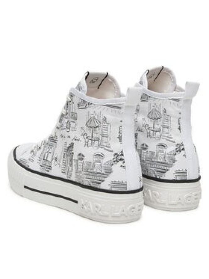 KARL LAGERFELD Trampki KL60455 Biały