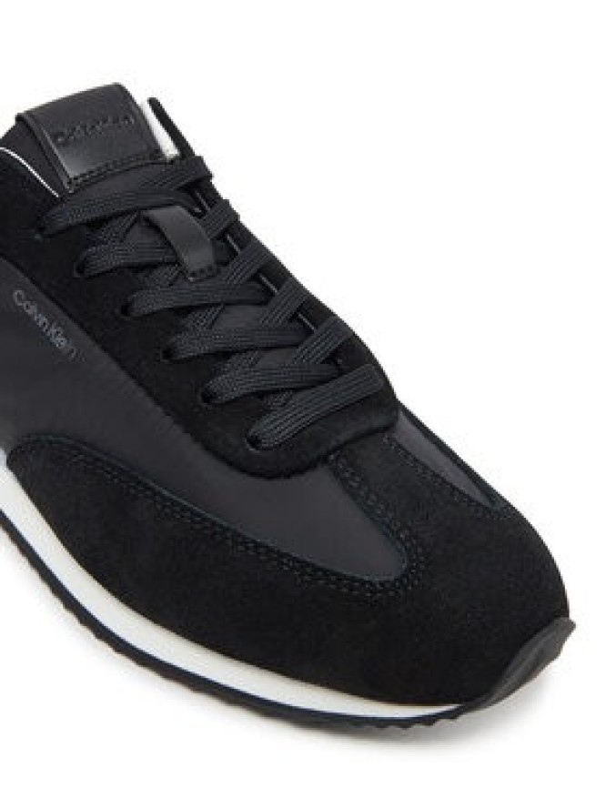 Calvin Klein Sneakersy Runner Lace Up - Nylon Mix HW0HW02395 Czarny