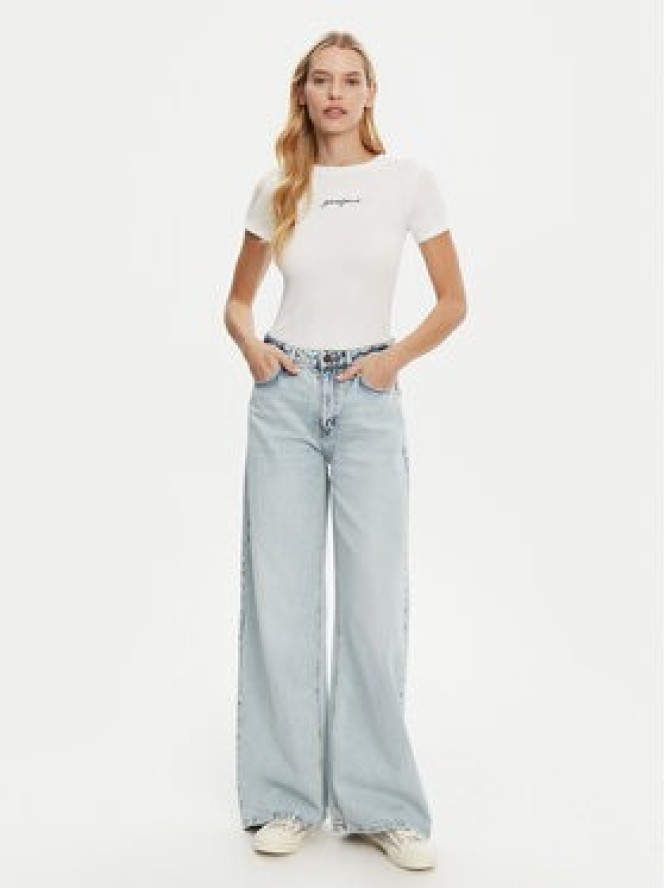 Guess Jeans T-Shirt W5RI57 KA0H1 Biały Slim Fit