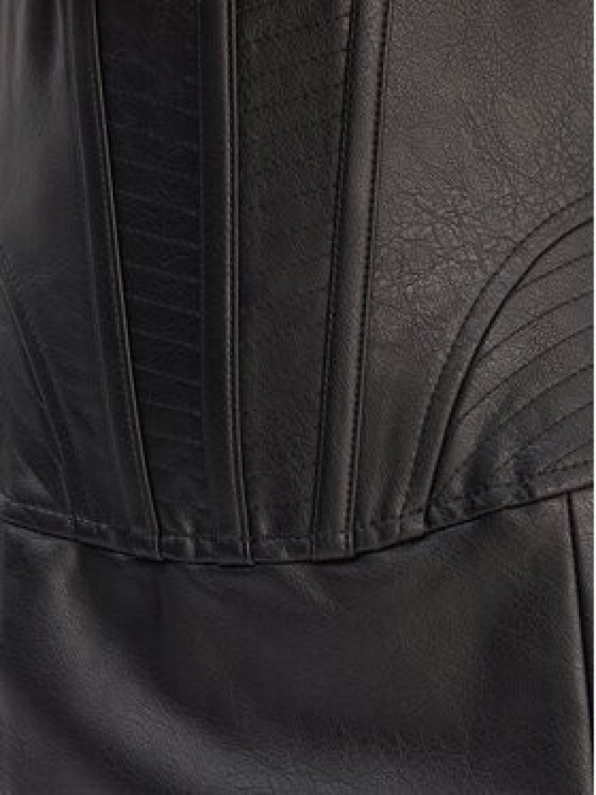 Bardot Spódnica z imitacji skóry Henley 60225SB Czarny Slim Fit