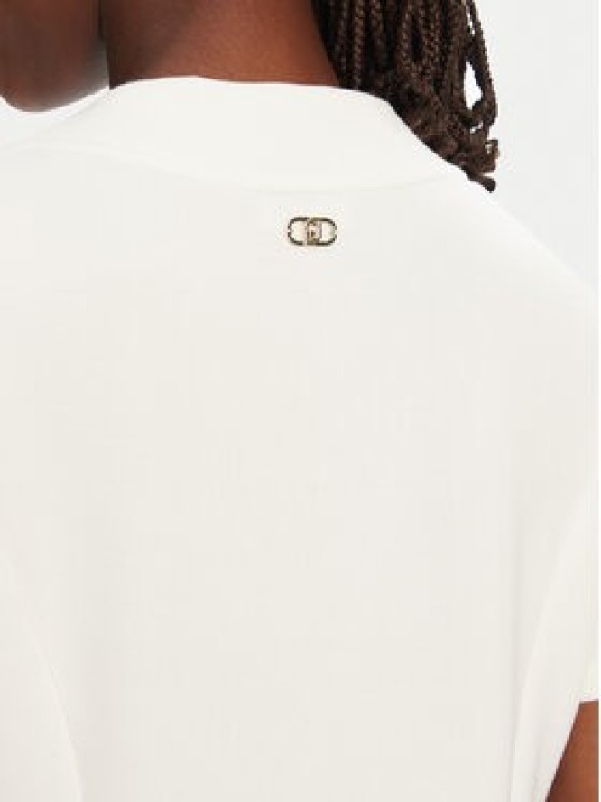 Liu Jo Sport Sukienka codzienna TA5290 J4869 Écru Regular Fit