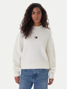 Tommy Jeans Golf Badge DW0DW22109 Écru Relaxed Fit