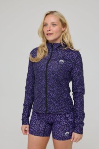 Kurtka Infinite Cropped Zipped - Fioletowa Panterka