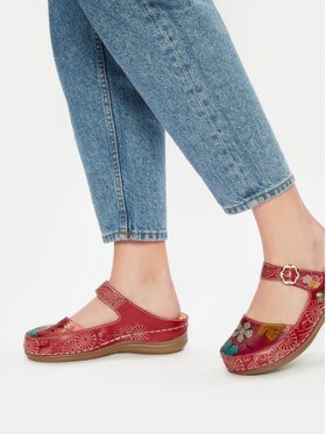 Laura Vita Klapki Biscuit 13 Czerwony