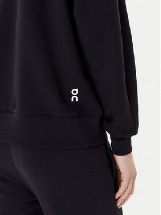 On Bluza Club Hoodie 1WE1004 Czarny Relaxed Fit