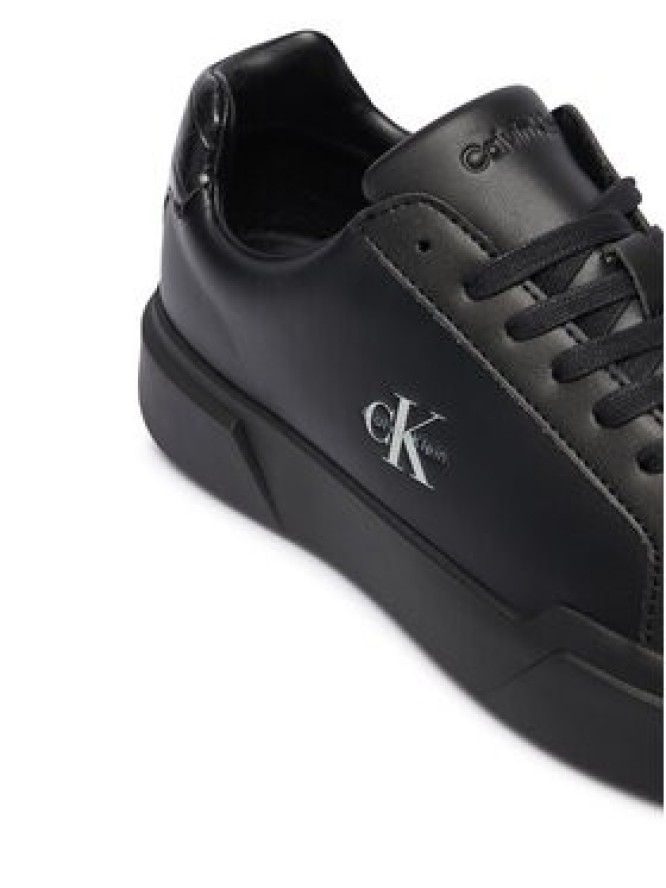 Calvin Klein Sneakersy Chunky Cups Laceup Lth Bt Croc HW0HW03223 Czarny