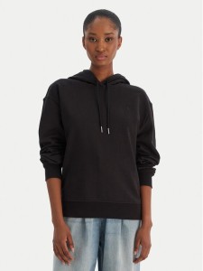 Calvin Klein Jeans Bluza Ls Monogram Terry Po LV047C224G Czarny Regular Fit