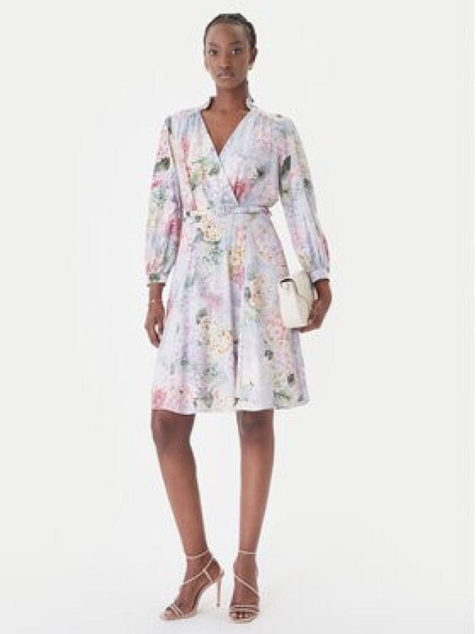 Rinascimento Sukienka koktajlowa CFC0127846003 Fioletowy jasny Regular Fit