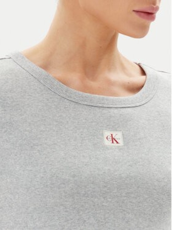 Calvin Klein Jeans T-Shirt LV047C200G Szary Slim Fit