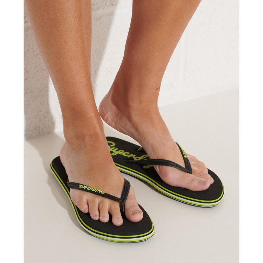 Klapki damskie Superdry Neon Rainbow Sleek japonki