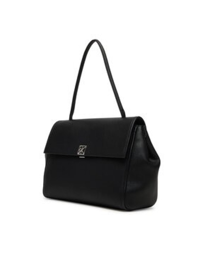 Calvin Klein Torebka Emblem Hw Pebble Satchel LV04F3494G Czarny